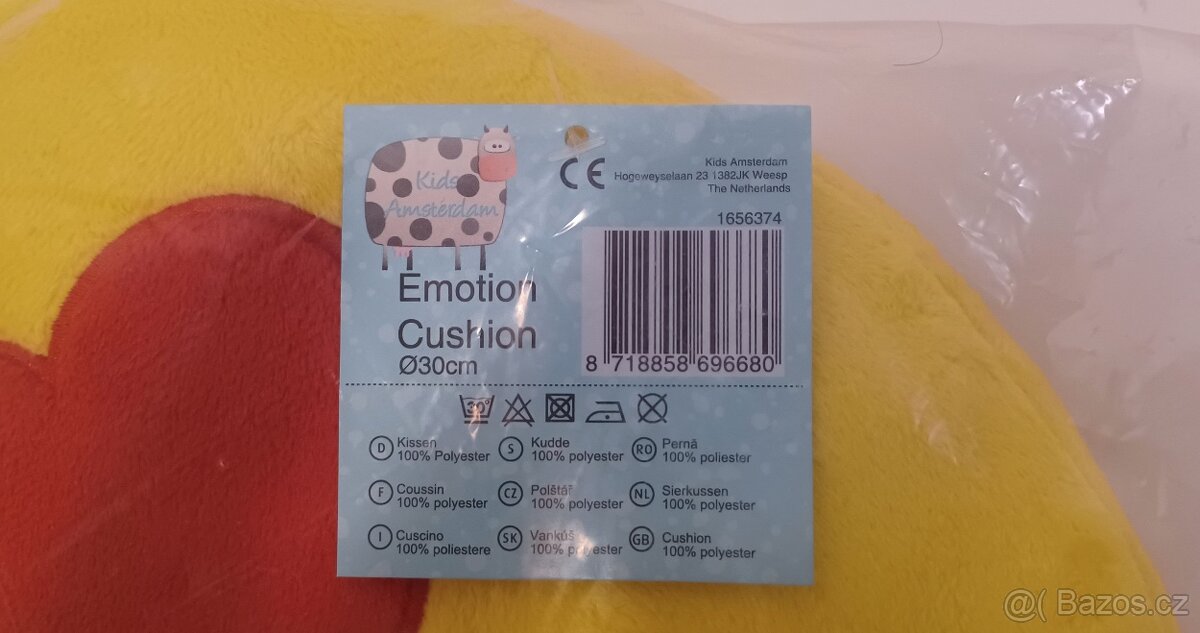 Plyšový polštář Emoji 30 cm - 3