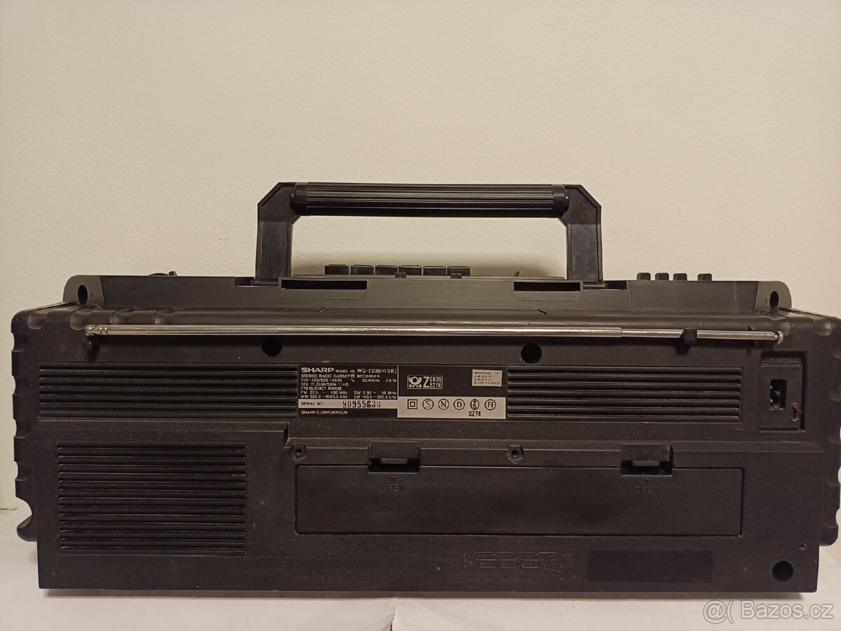 Sharp WQ 238H radiomagnetofon retro 2 kazeťák - 3