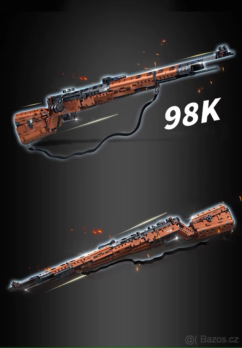 Stavebnice Puška 98K, kompatibilní s LEGO - 3