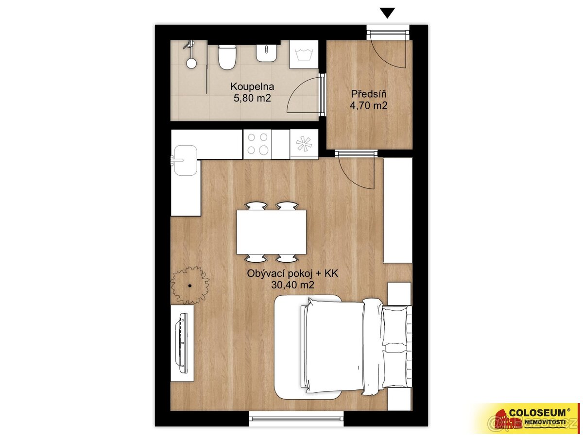 Hrušovany nad Jevišovkou, byt 1+kk, novostavba, sklepní kóje - 3