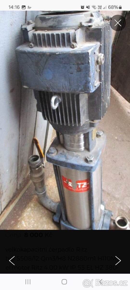 Velkokapacitní čerpadlo Ritz - 3
