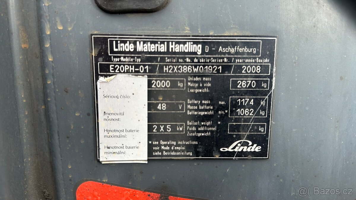 VZV Linde E20PH - 3