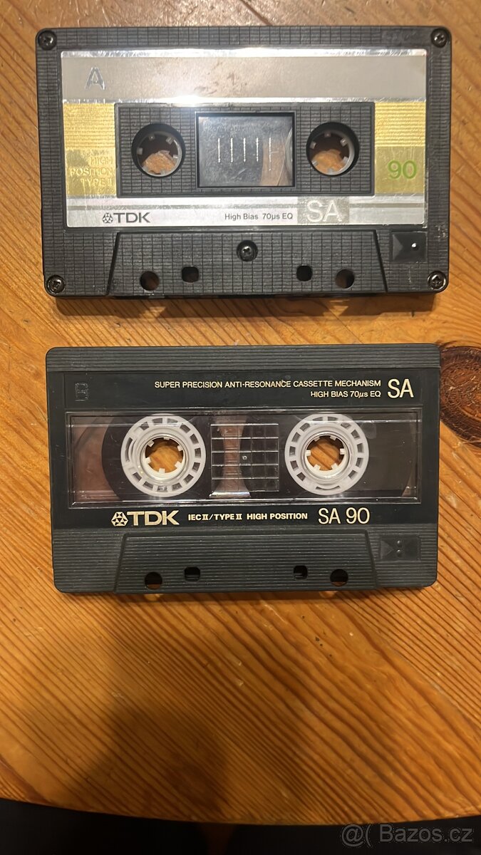 Magnetofon. kazety MC TDK SA 90., typ II chrom, CRO2 - 3