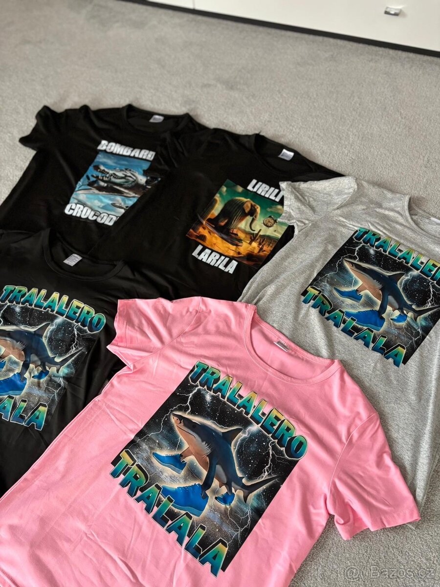 Trička Bombardiro Crocodilo, Tralalero Tralala - 3