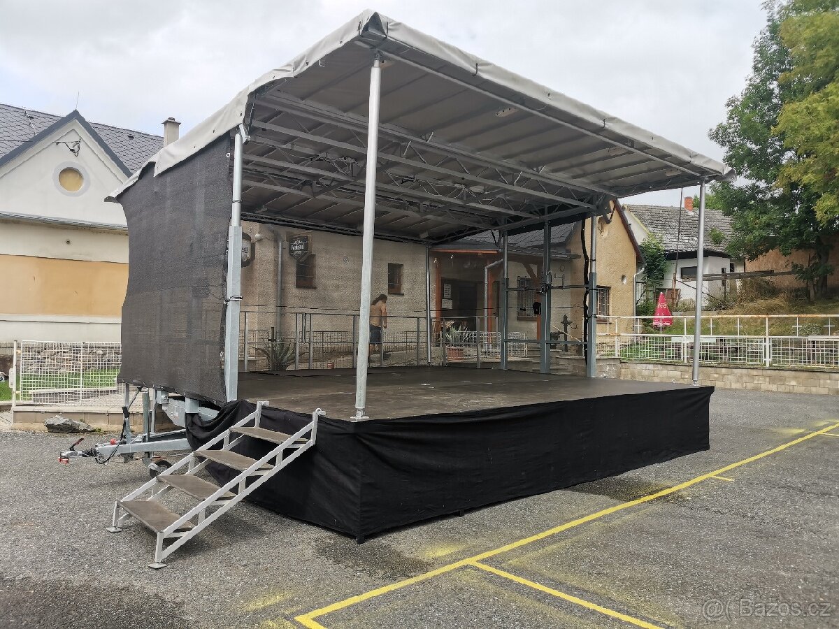 Mobilní Pódium, staga 8x6m, 6x6m 6x4m - 3