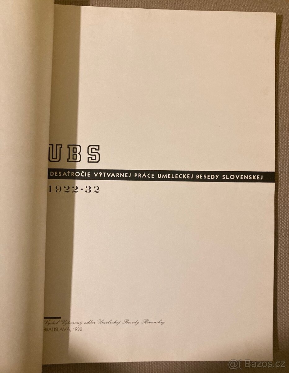 (SK Avantgarda) Umelecká beseda Slovenska, 1932 - 3