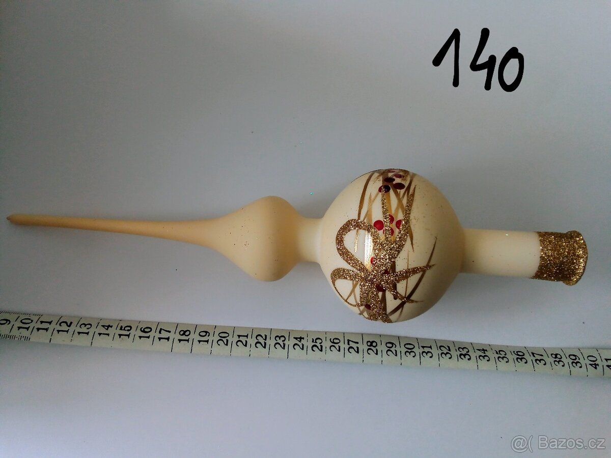 Vánoční ozdoby - staré -špičky- pěnové - 3