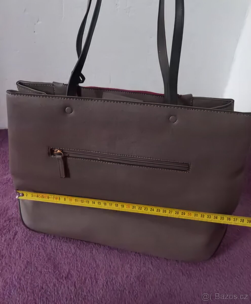 Nová kabelka Carpisa Fango Mud vínová šedivá - 3
