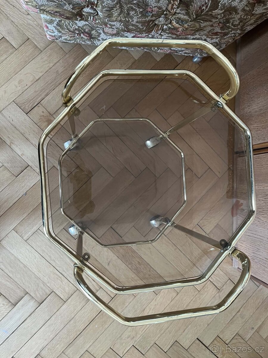 Retro servírovací stolek na kolečkách - 3
