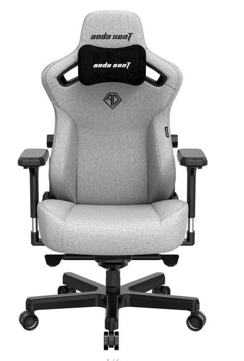 Herní židle Anda Seat Kaiser Series 3 Premium XL Grey Fabric - 3