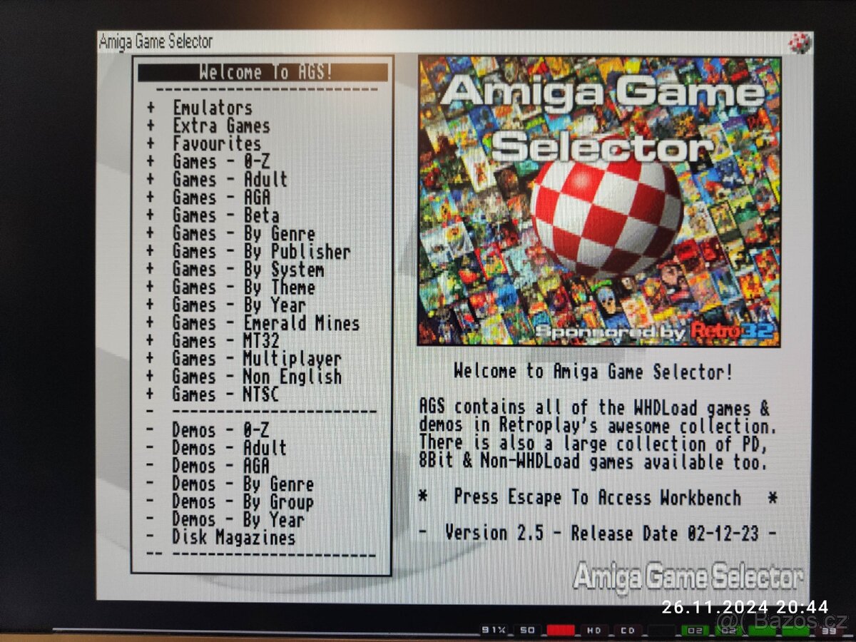 Retro AmigaPi emulace Amiga 500 , Amiga 1200 - 3