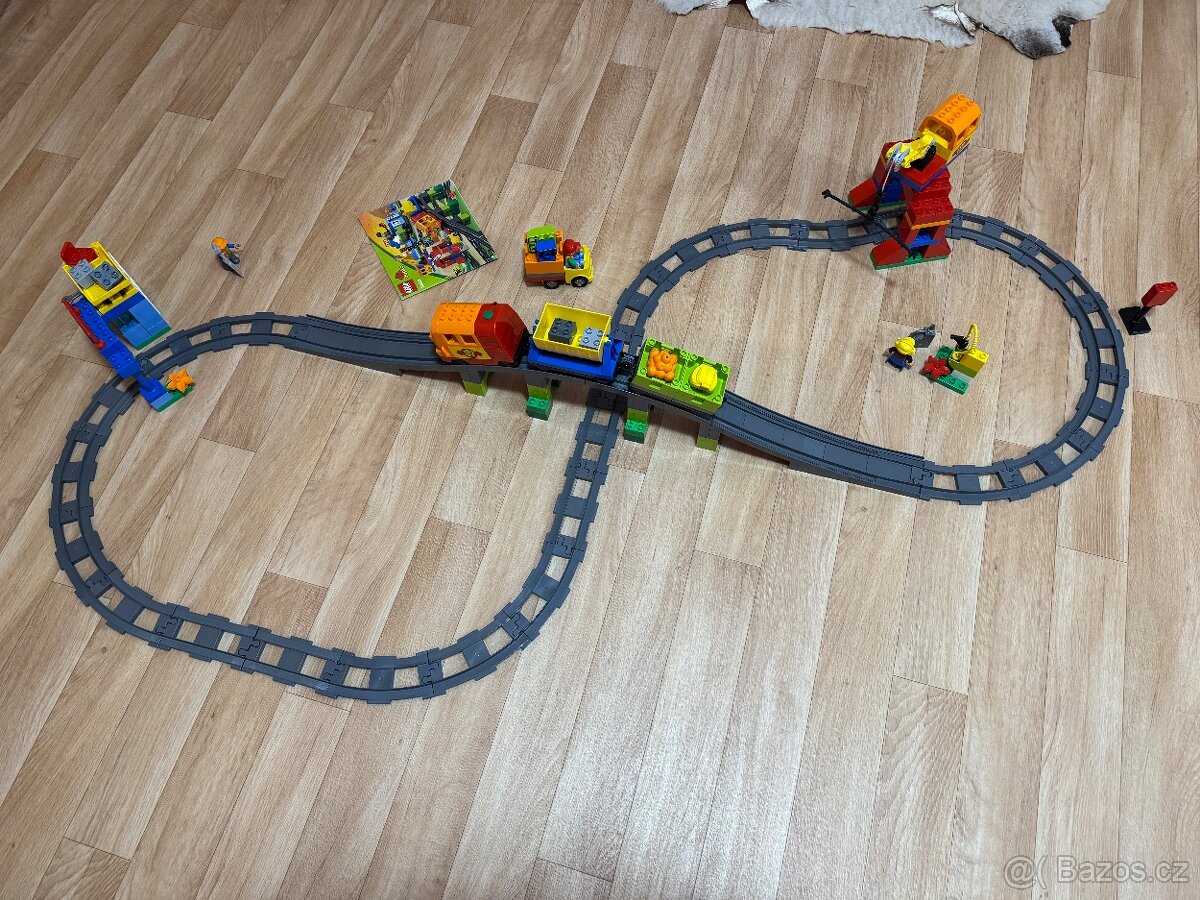 LEGO DUPLO 10508 - nákladní vlek DELUXE kompletní TOP STAV - 3