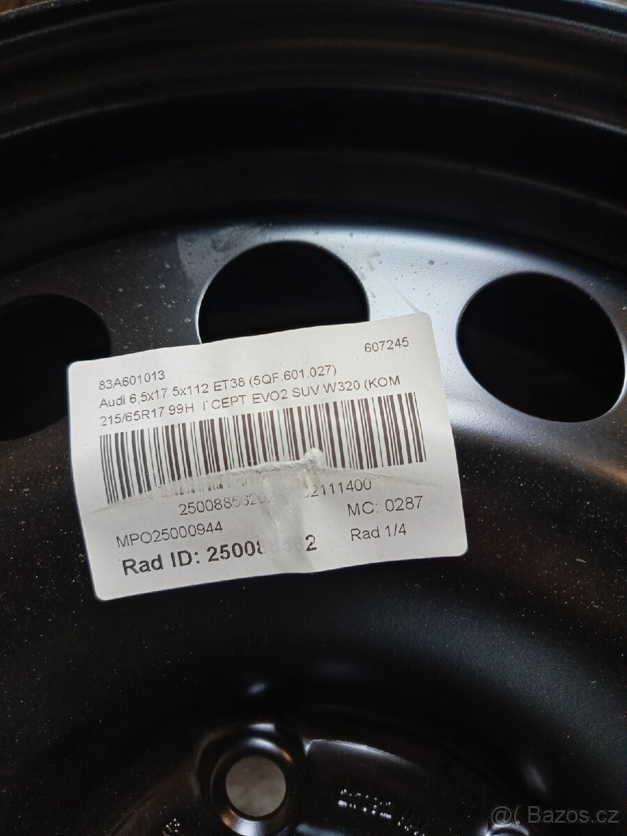 Originál Disky 5x112 R17 (VW, AUDI, SEAT, ŠKODA)- NOVÉ - 3