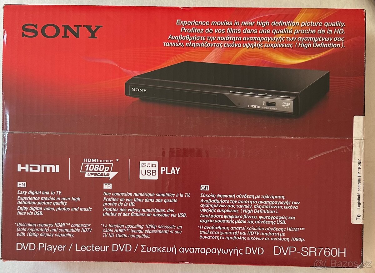 Prodám DVD přehrávač SONY DVP-SR760H - 3