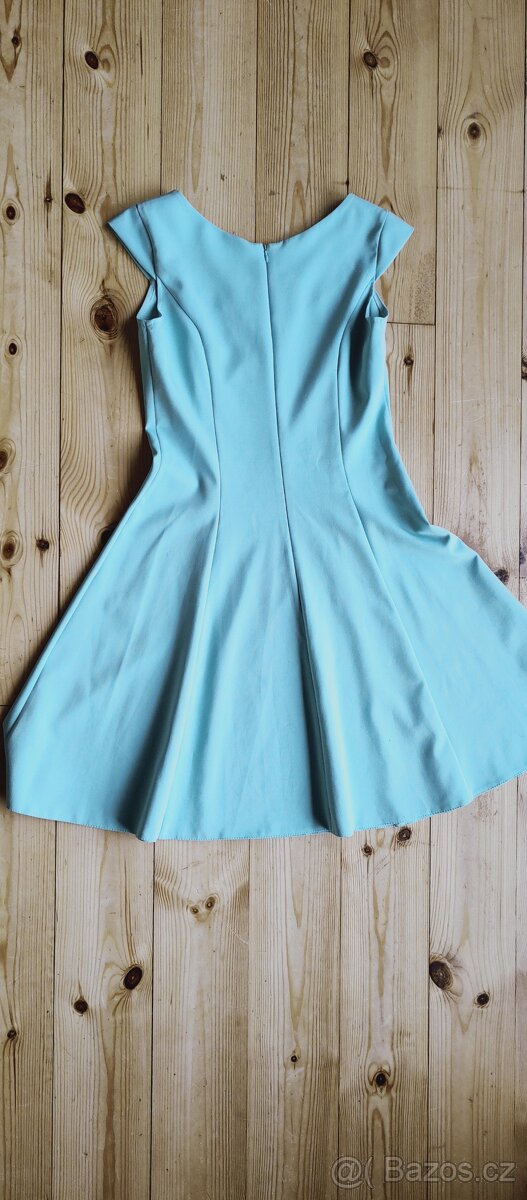 Tyrkysové šaty vel.38 - 3