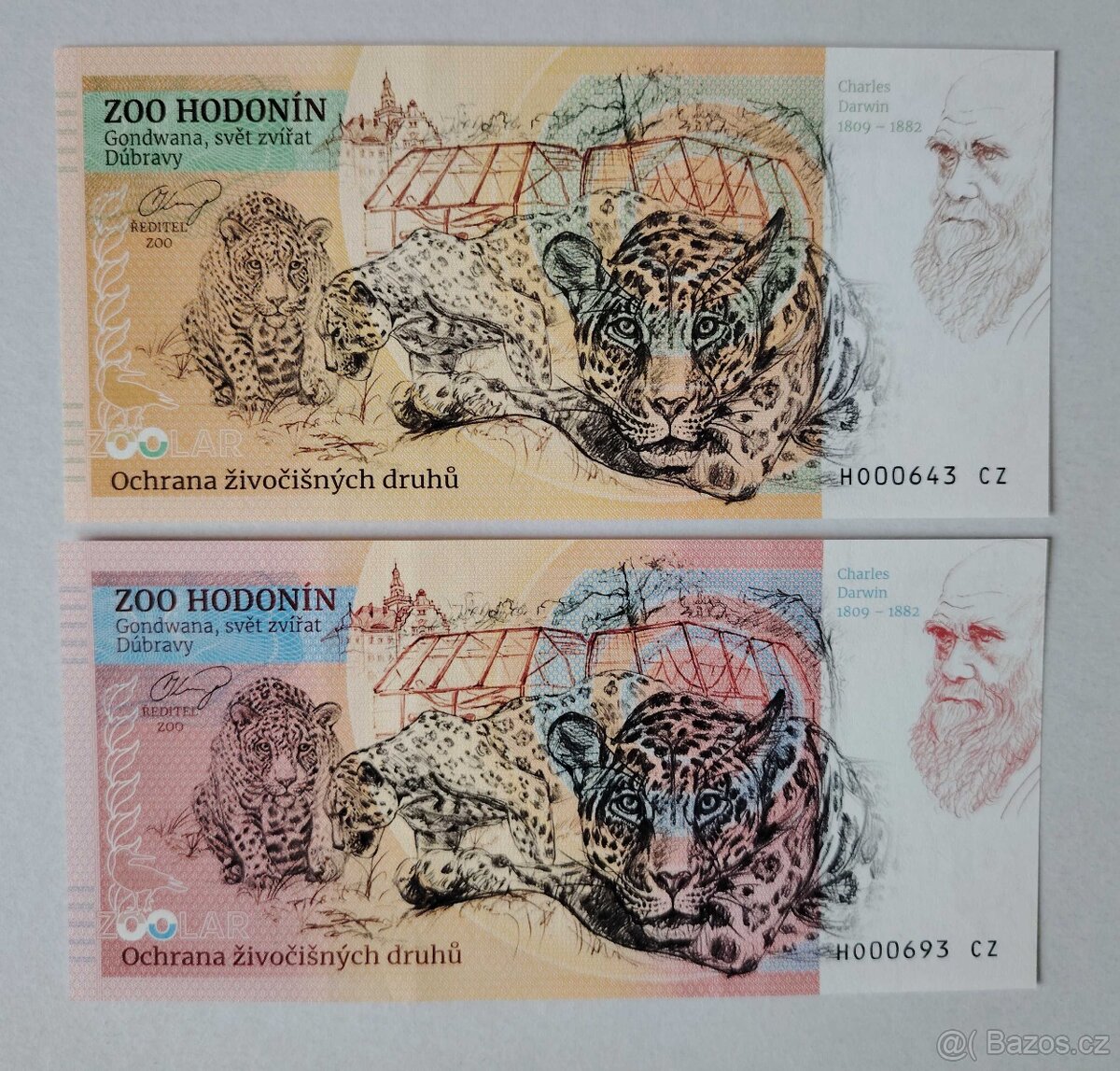 ZOOlar - pamätná suvenírová bankovka SK-CZ-PL ZOO - 3