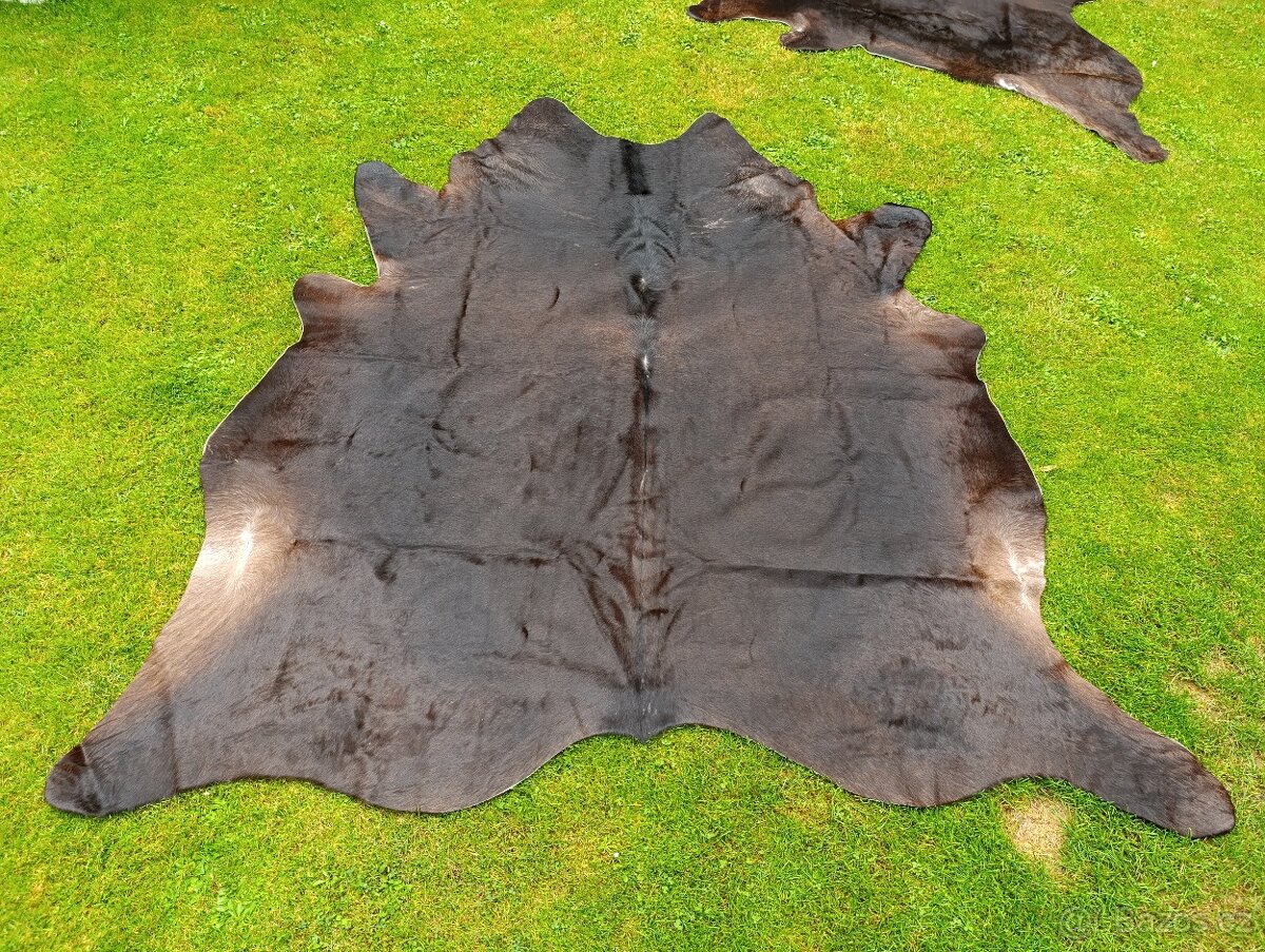 Hovězí kůže - koberec hnědý , černý 15. - 3