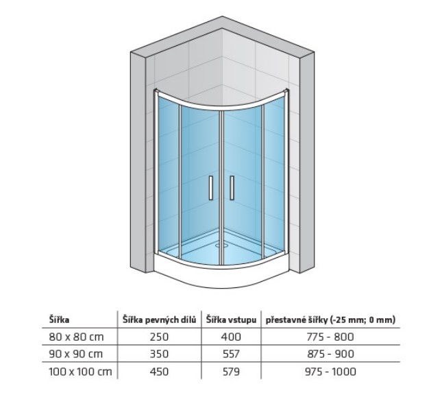 Sprchový kout s vaničkou - 3