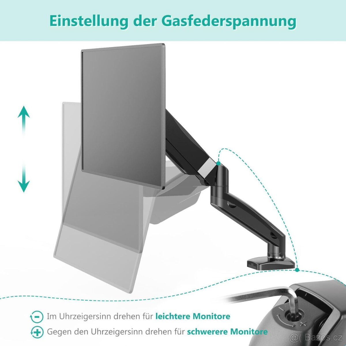 Držák/rameno na monitor WALI - 3