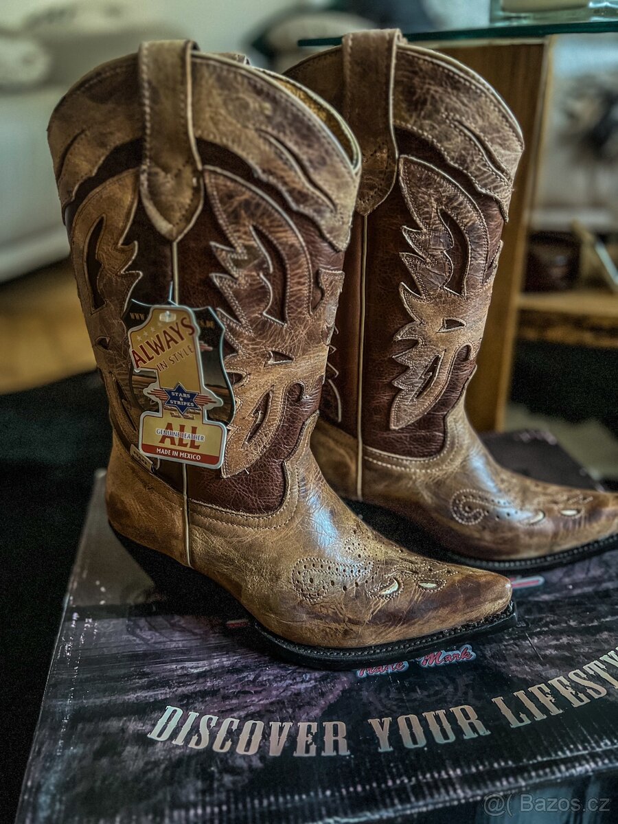 Westernové boty Stars & Stripes - 3