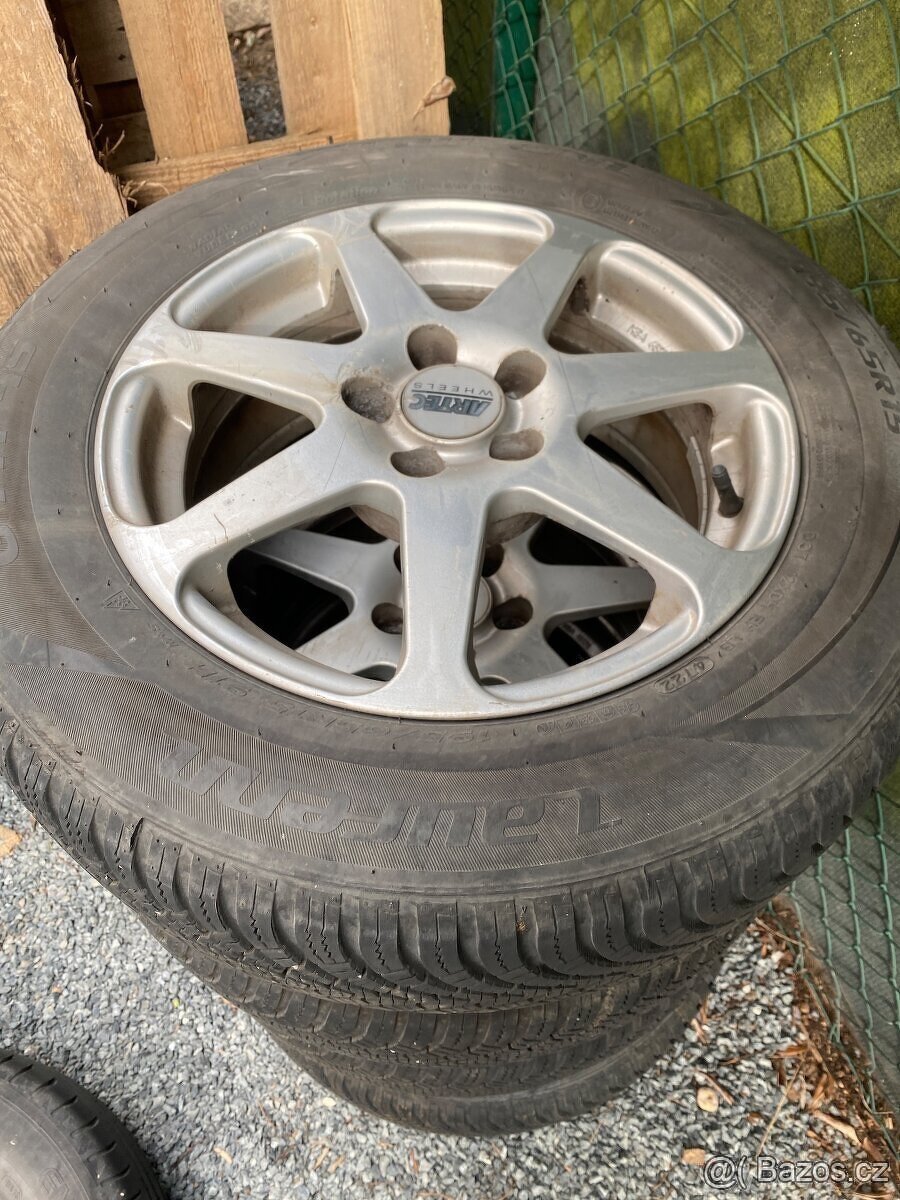 Alu kola 15” 5x100 a celoroční pneu 195/65/R15 - 3