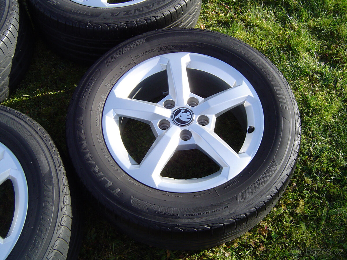 4XLETNÍ HLINÍKOVÁ KOLA ŠKODA KAROQ, SUPERB 215/60 R16.TOP - 3