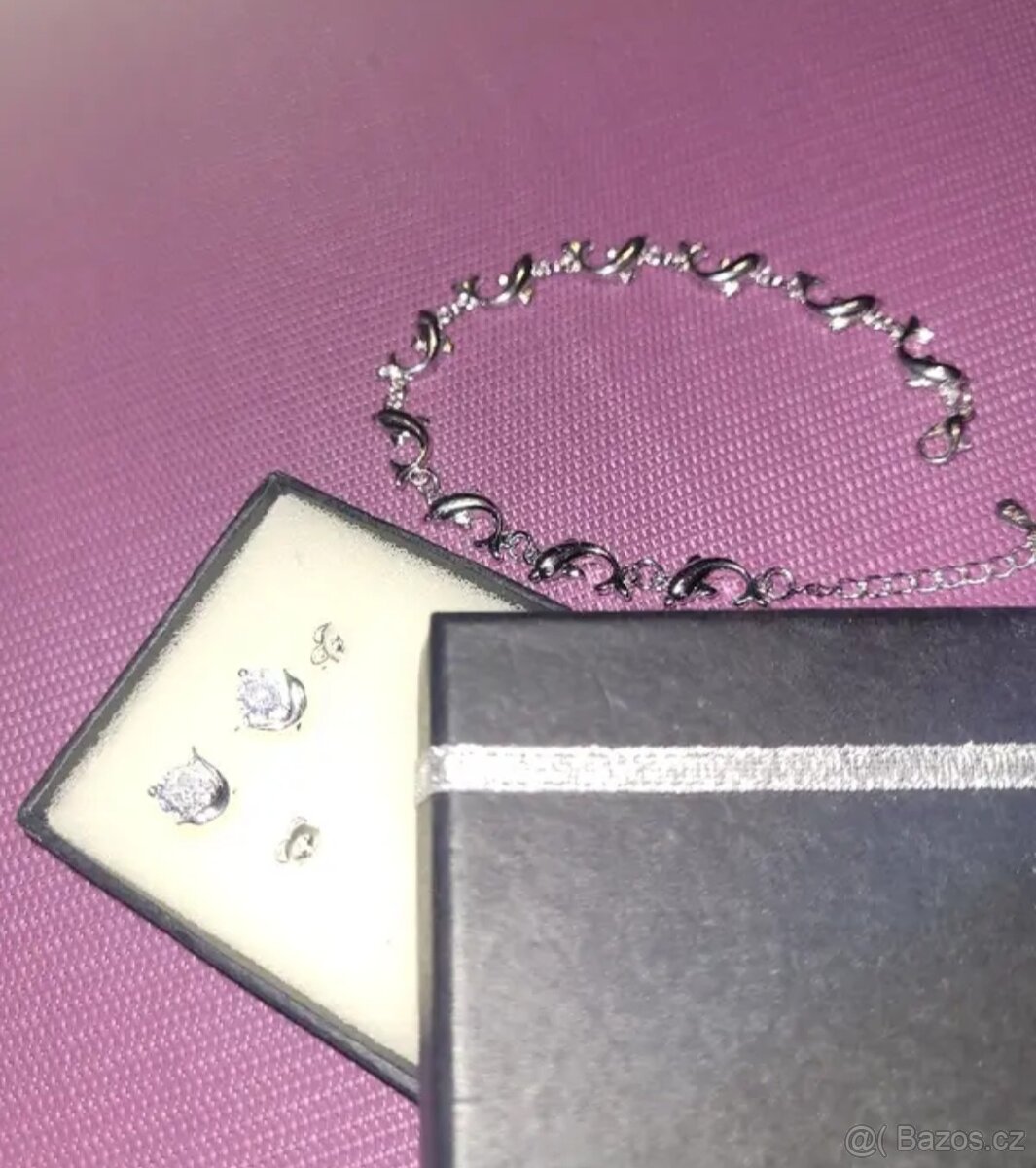 Nová dámská sada souprava šperků stříbrná delfín 925 - 3