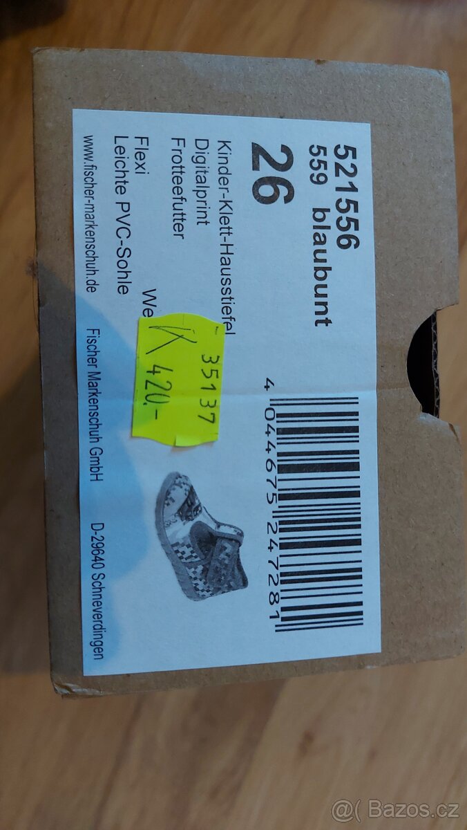 Dětské bačkory FIscher vel. 25 + vel. 26 - 3