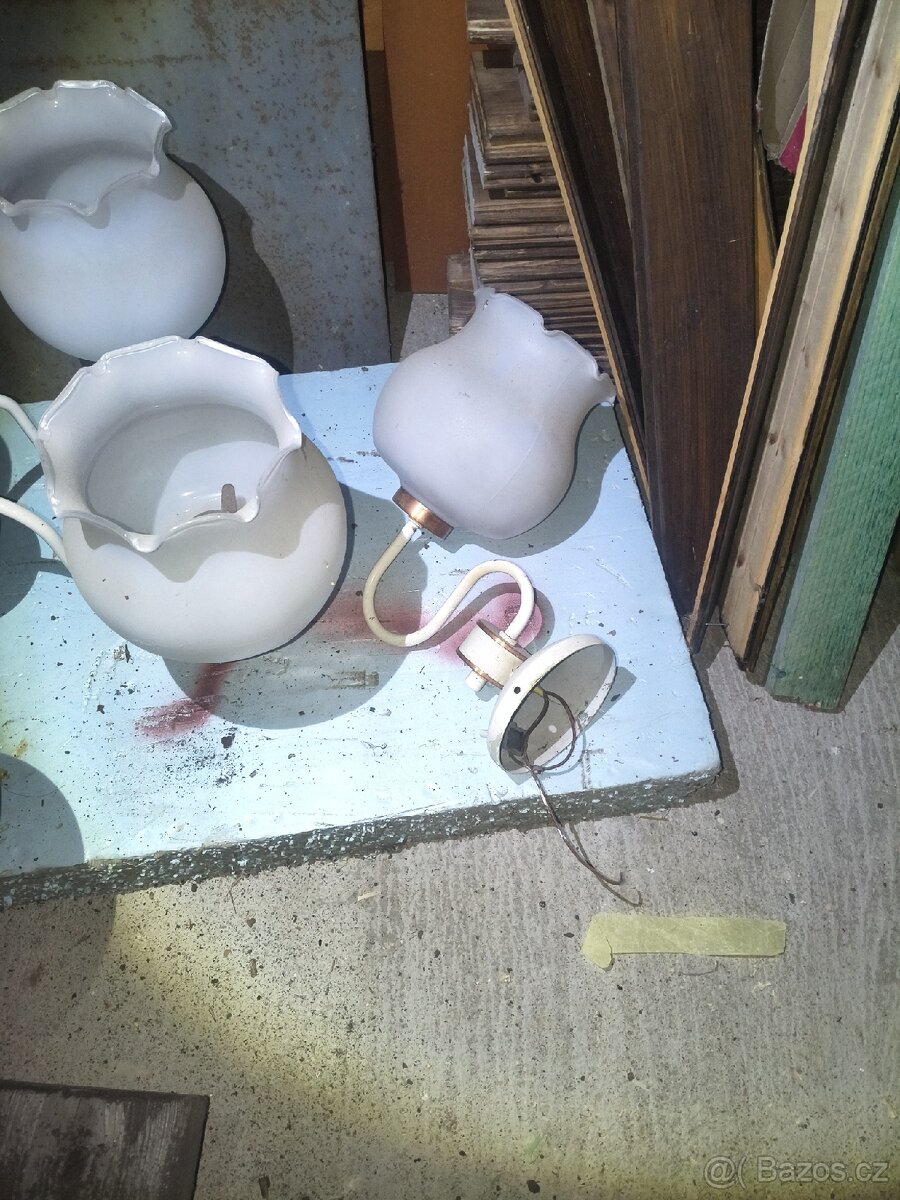 Stary retro lustr a lampička - 3