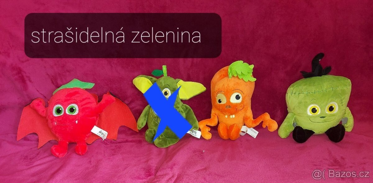 Plyšový medvěd Čert zelenina zvířata - 3