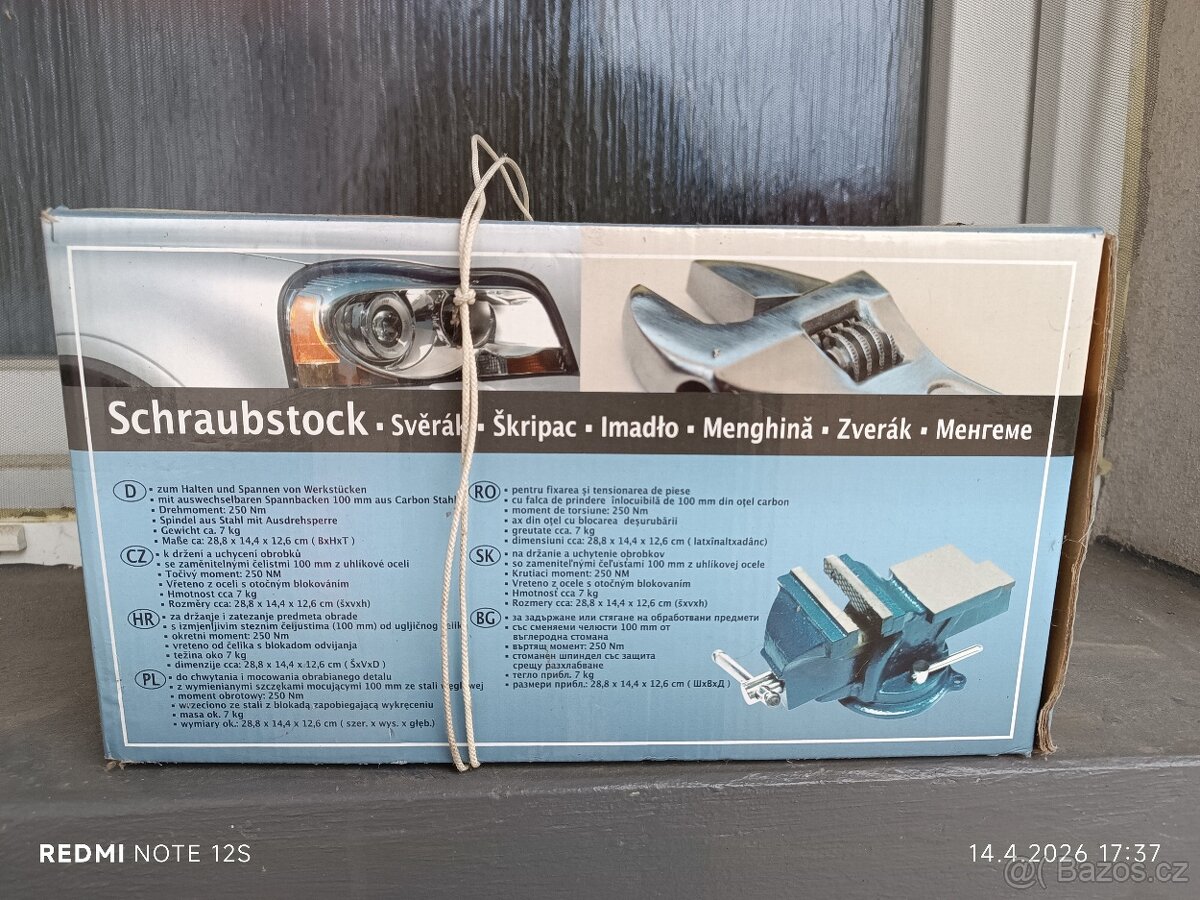 Prodám svěrák 100mm čelisti - 3