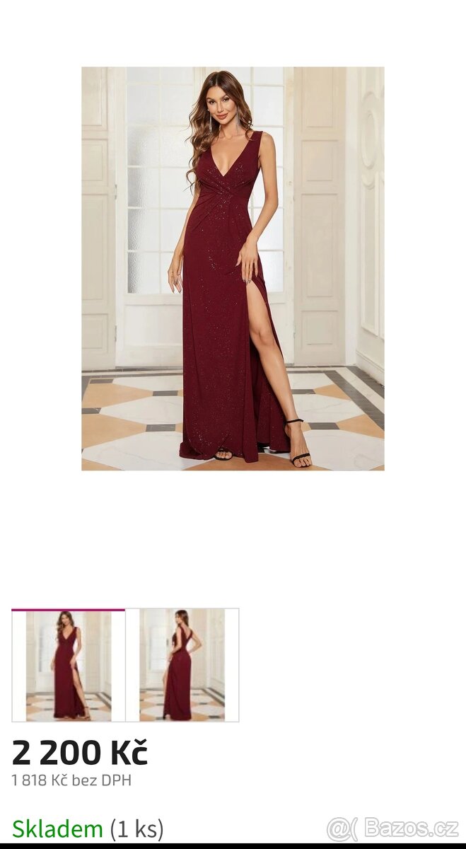 Fialové třpytivé šaty - 3