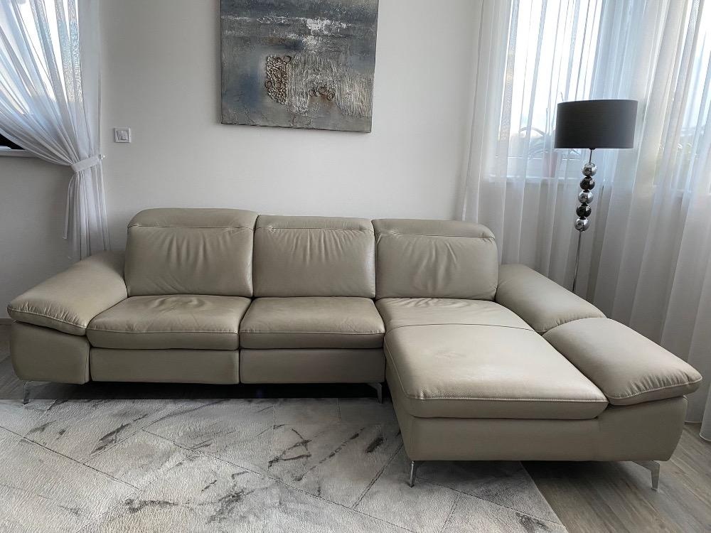 Kožená sedačka s výsuvem - 3