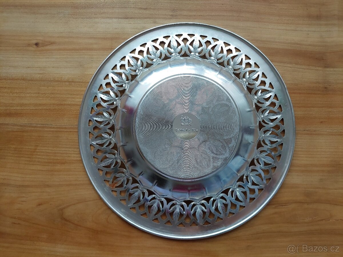 Starožitný retro hliníkový talíř SSSR CCCP - SLEVA - 3