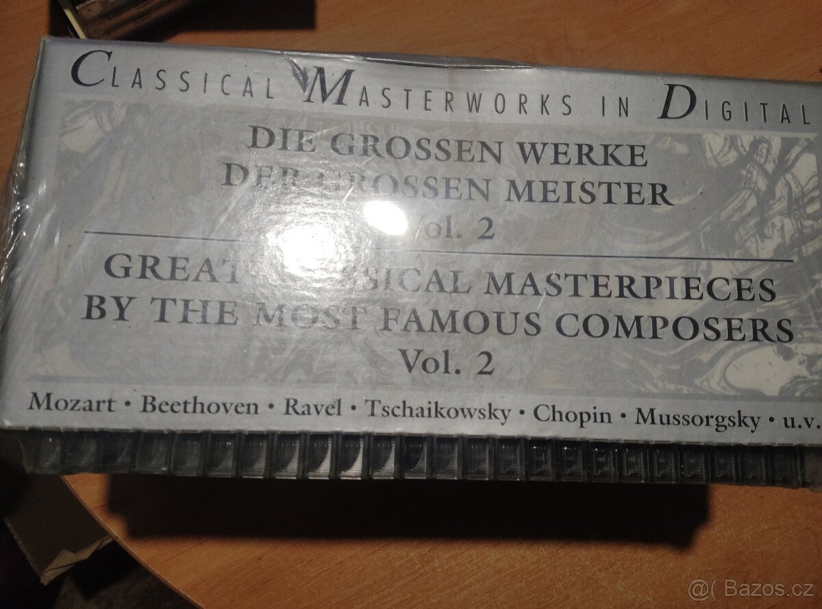 Cd - Great Classical Masterpieces 1 + 2 + další vážná hudba - 3