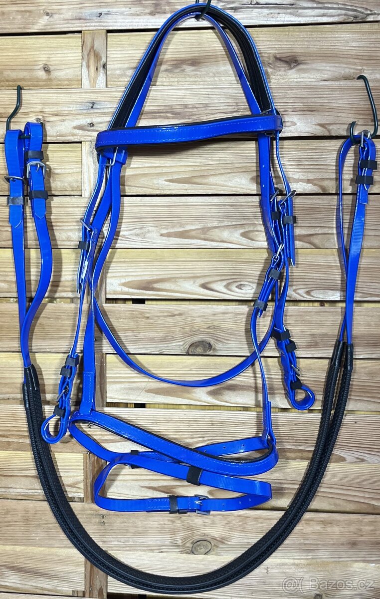 Uzdečka anglická Biothane s otěžemi MIX - 3
