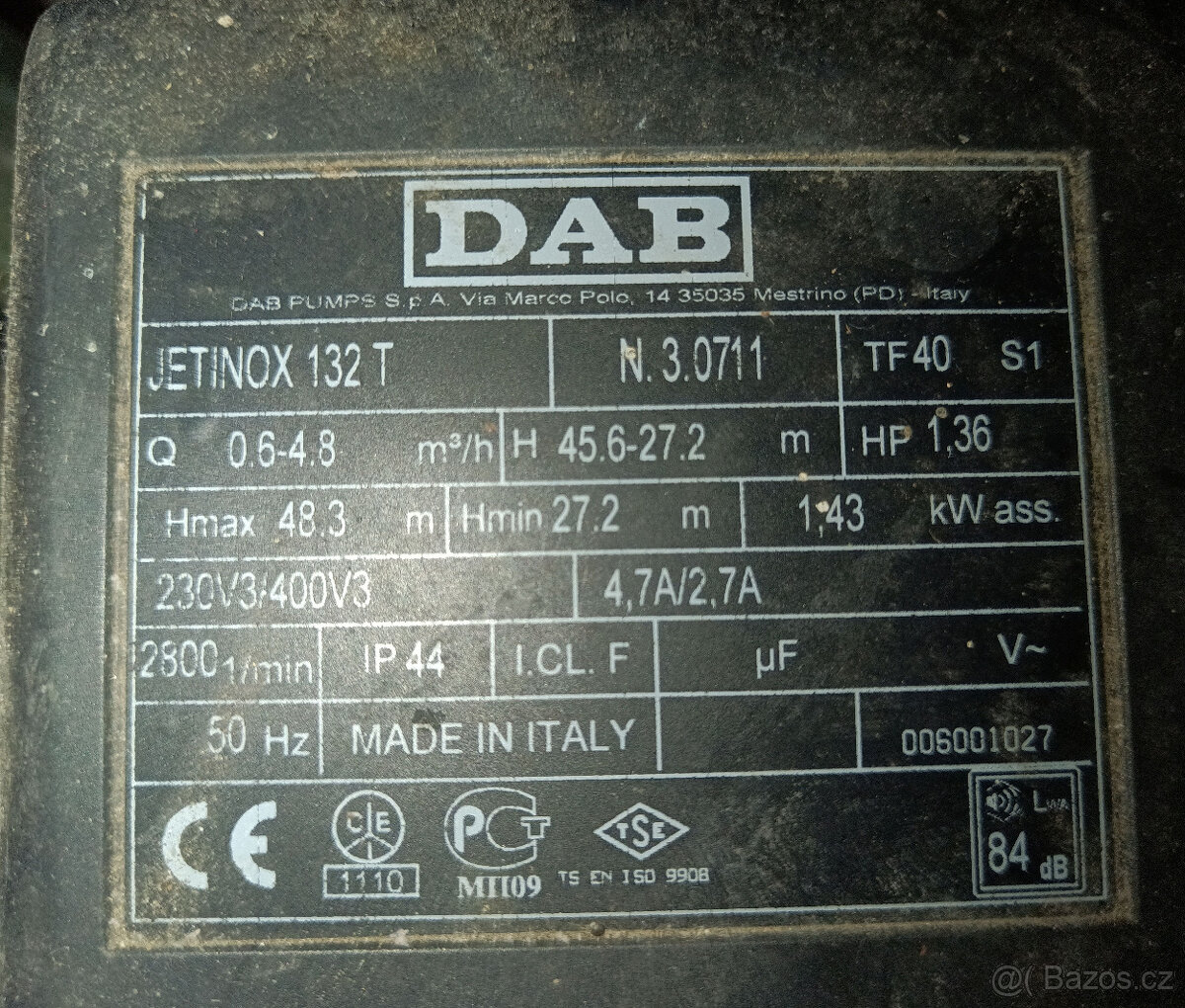 Čerpadlo DAB AD Jetinox 132 M s řídicí jednotkou - 3