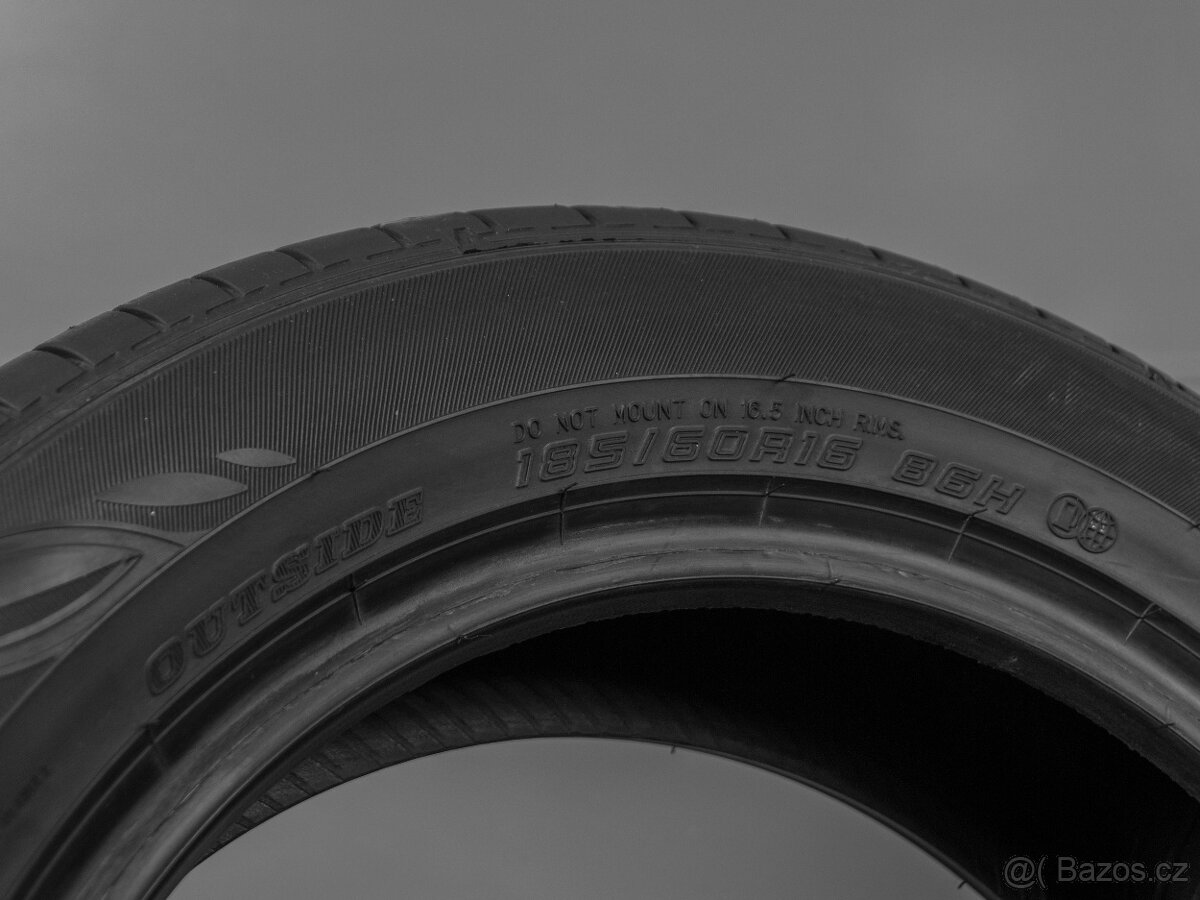4x letní pneu Dunlop Enasave 185/60/16 DEMO top stav (1499T) - 3