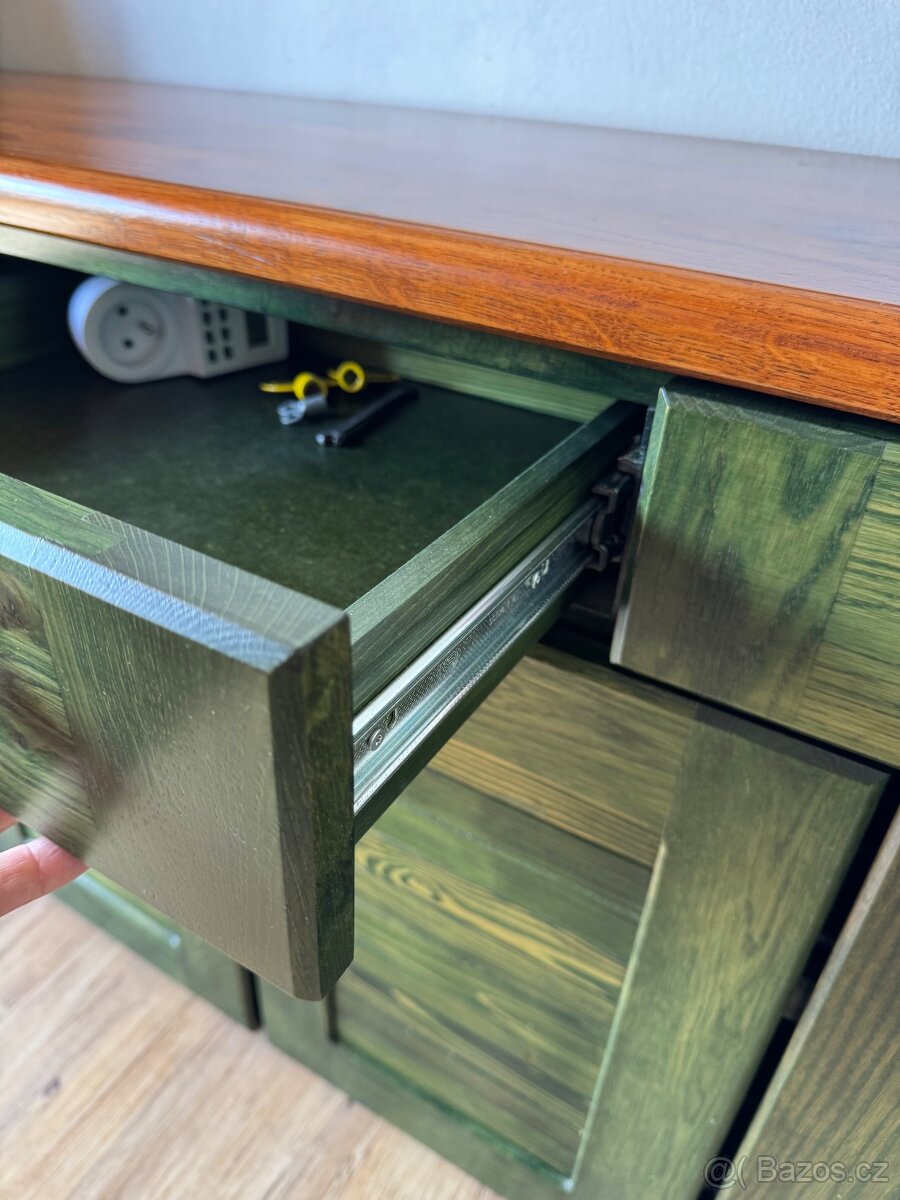 Dřevěný botnik/ komoda / skřínka - 3