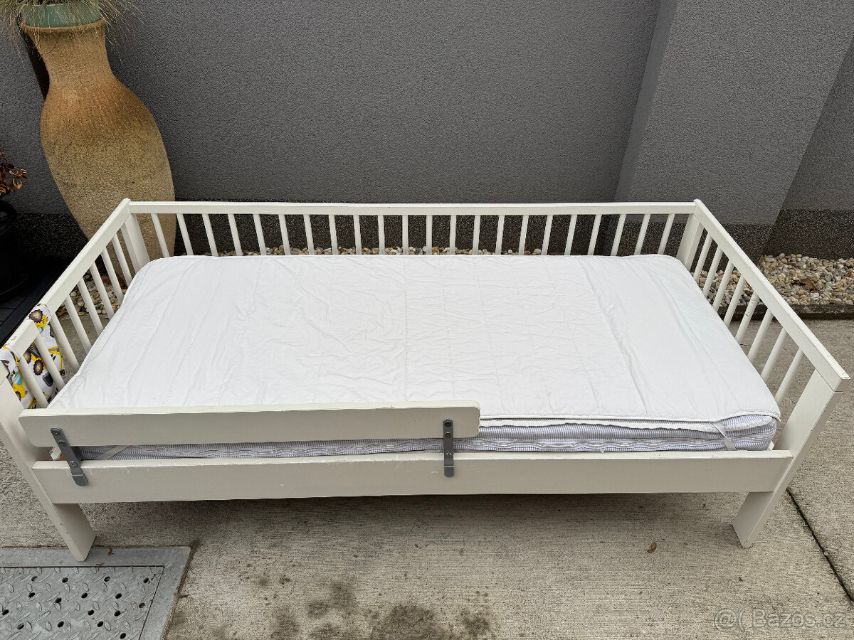 Dětská postýlka Ikea Gulliver + rošt, matrace, příslušenství - 3