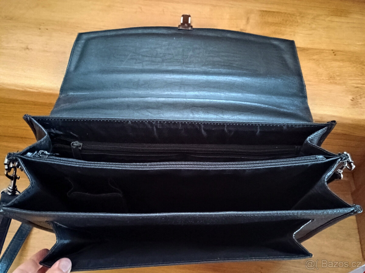 Černá kožená brašna - 3