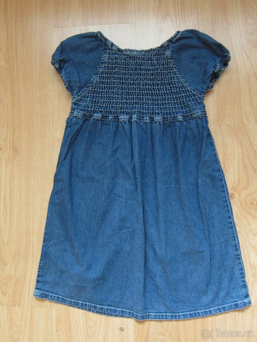 Dívčí šaty riflové vel. 116-122 - 3