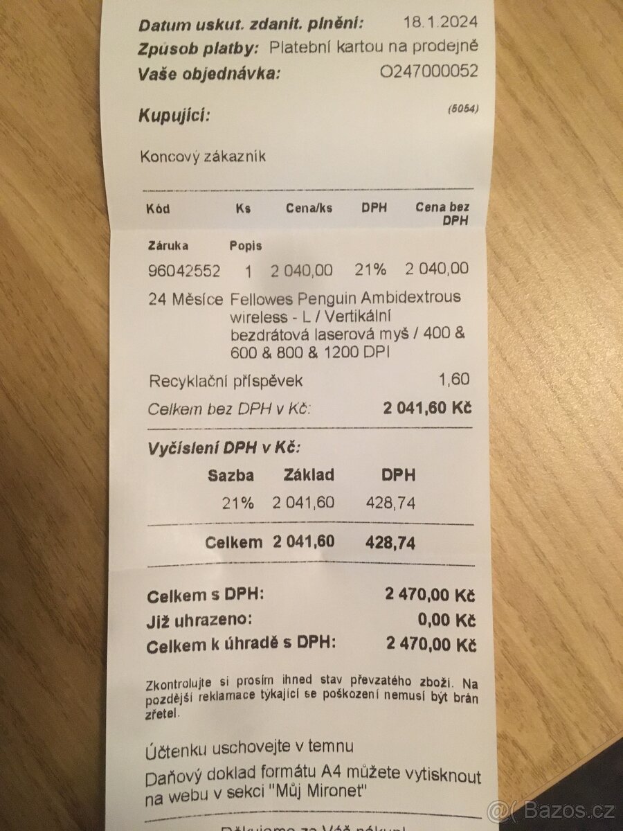 Vertikální myš Fellowes Penguin “L” - 3