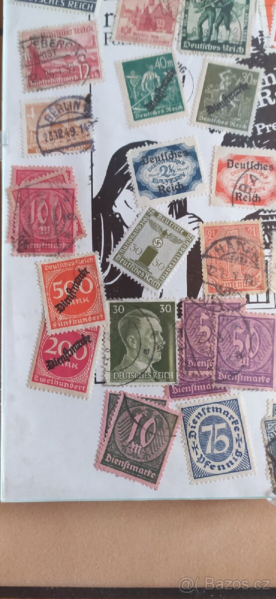 Známky z druhé světové tedy Reich známky. - 3