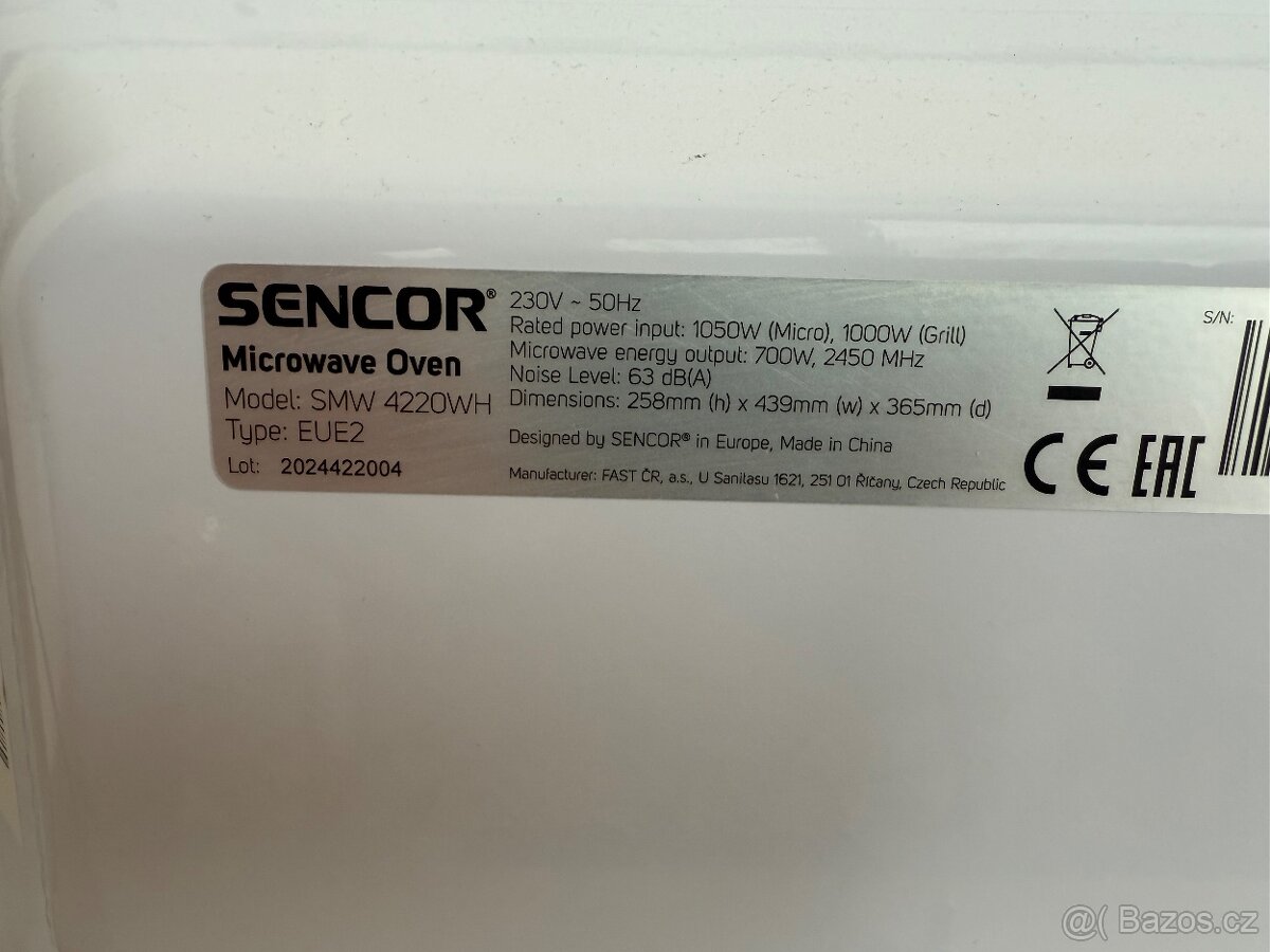 Mikrovlnka Sencor smw 4220wh - 3