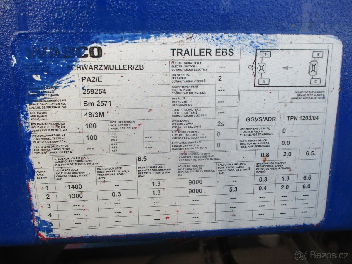 Vlek Schwarzmüller PA 3/E 25274 - 3