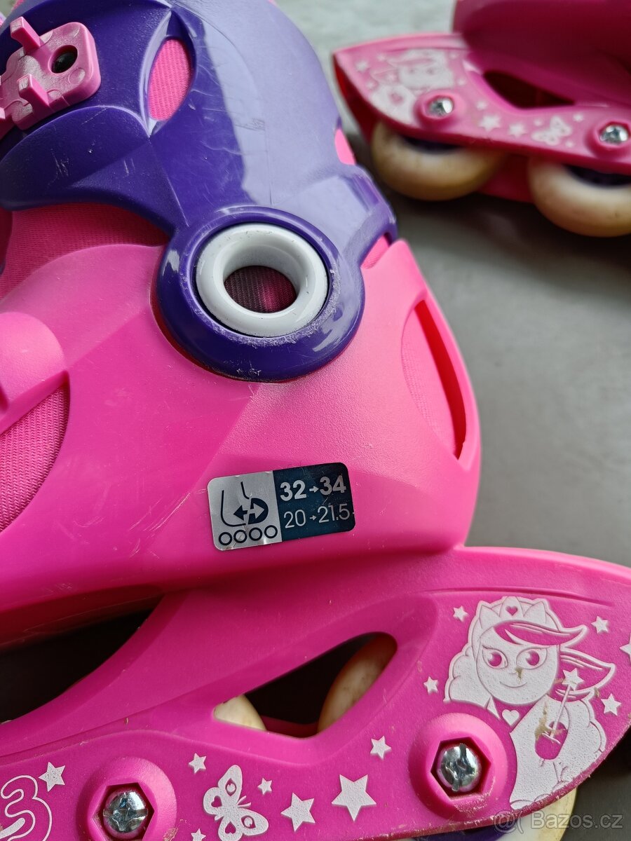 Dětské kolečkové brusle, vel. 32-34 - 3