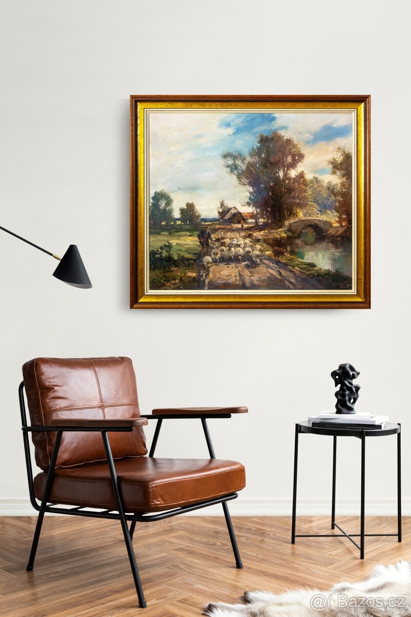 Venkovská krajina, G.König, 920 × 820 mm - 3