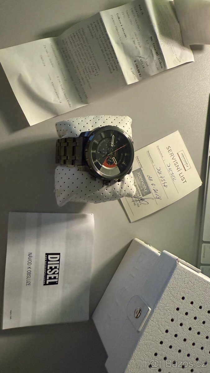 Hodinky Diesel DZ4348 šedé 51 mm, top stav po servisu - 3