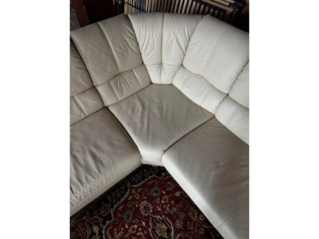 Rohová kožená sedací souprava,3302 - 3